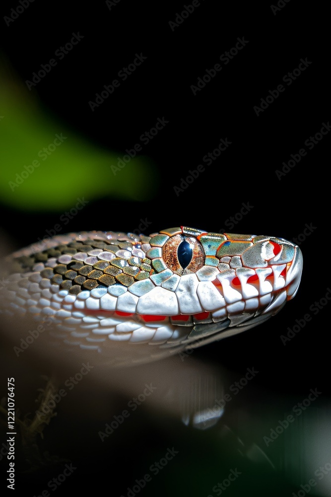 Boa Constrictor in Jungle: A large boa constrictor partially coiled around a tree trunk, its scales reflecting dappled sunlight. Surround it with jungle foliage. Reptile. Wildlife. Snakes. Boa Constrictor in Jungle: A large boa constrictor partially coiled around a tree trunk, its scales reflecting dappled sunlight. Surround it with jungle foliage. Reptile. Wildlife. Snakes.