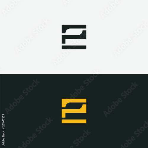 EP PE letter logo. Unique attractive creative modern initial EP PE EP initial based letter icon logo
