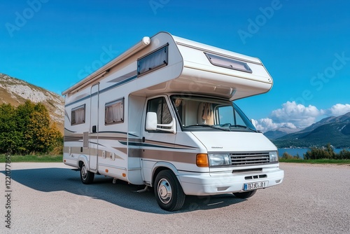 Wallpaper Mural Camping road trip on the highways Recreational vehicle parked in a scenic outdoor location. Torontodigital.ca