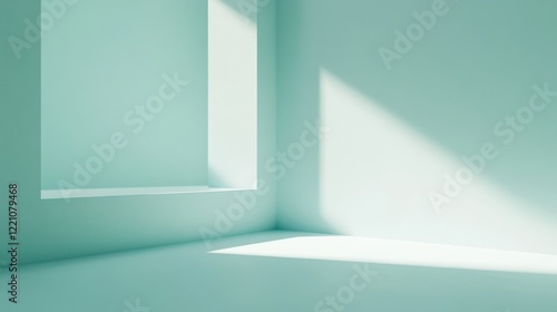 Wallpaper Mural Tranquil Blue Background with Subtle Light Rays Torontodigital.ca