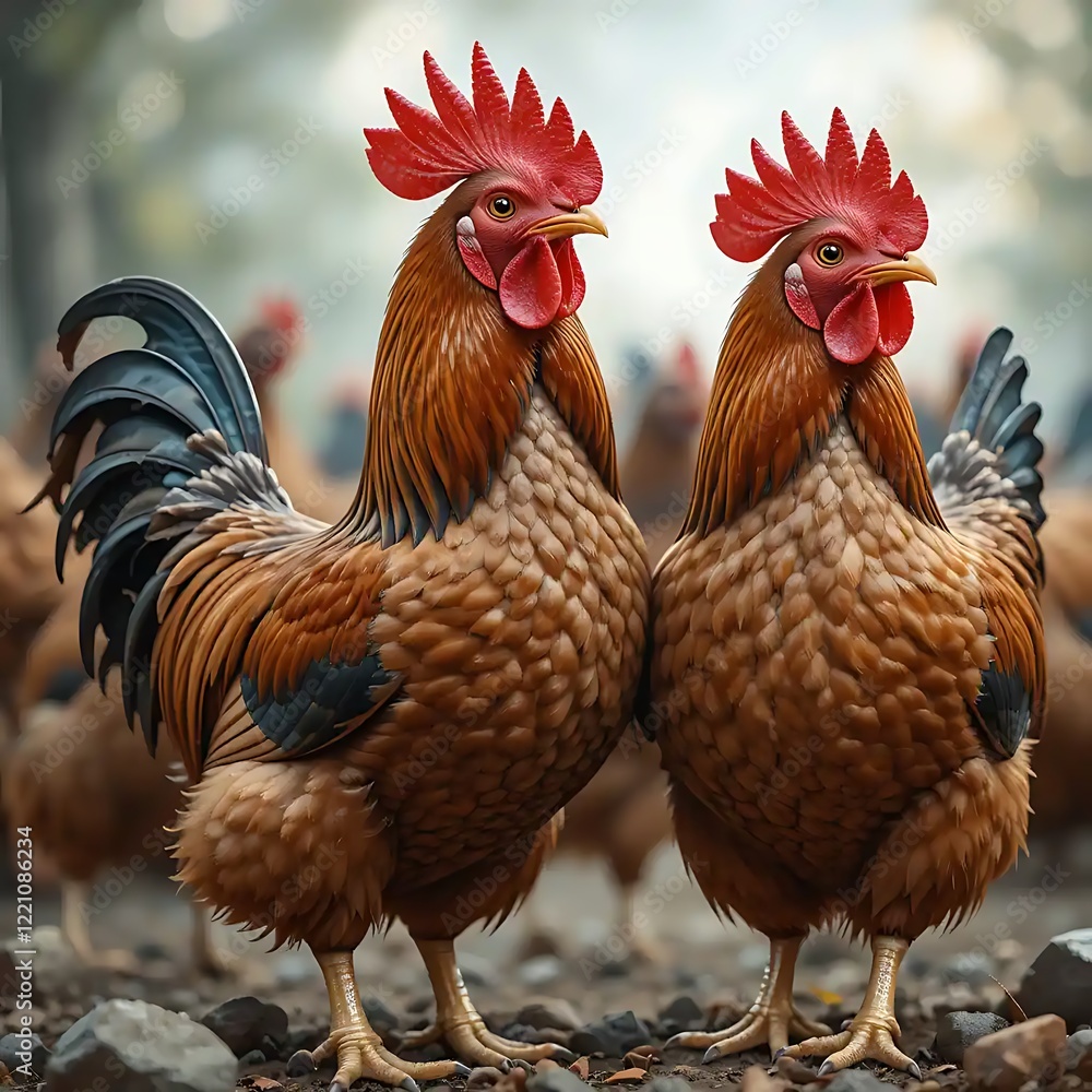 Fototapeta premium 3d real images of fruits, cats, animals, seasons