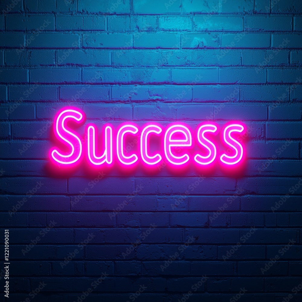 A vibrant neon sign displaying the word 'Success', symbolizing achievement and motivation in the business world. A vibrant neon sign displaying the word 'Success', symbolizing achievement and motivation in the business world.