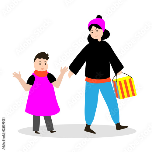 People quarrelling with each other, sad or laughing