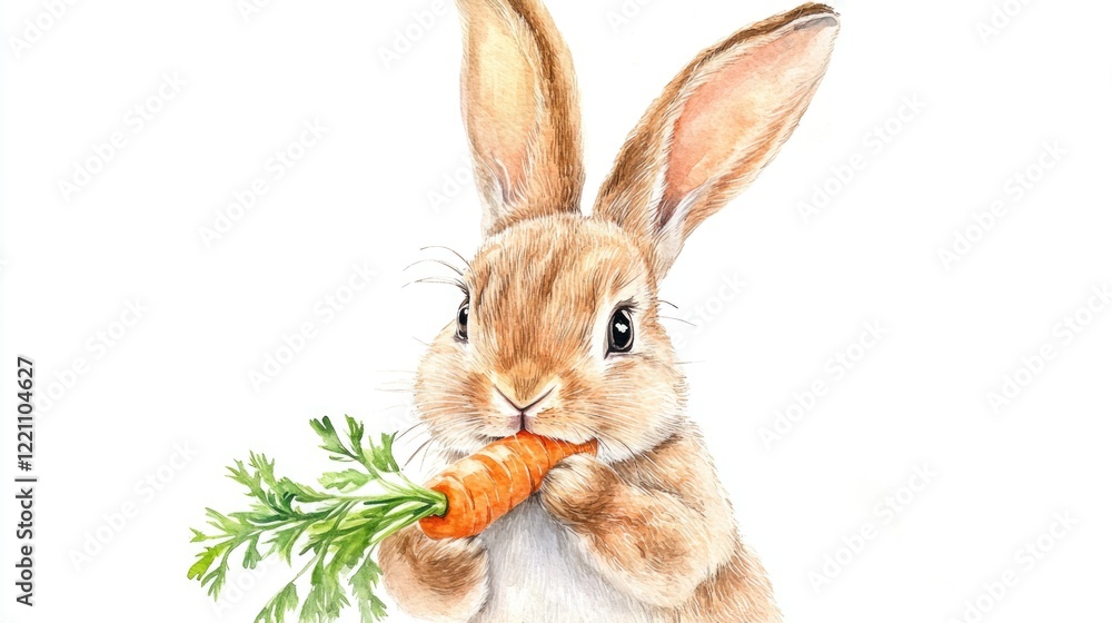 Fototapeta premium Bunny with Carrot