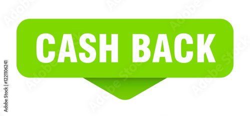 cash back sticker. cash back sign on transparent background