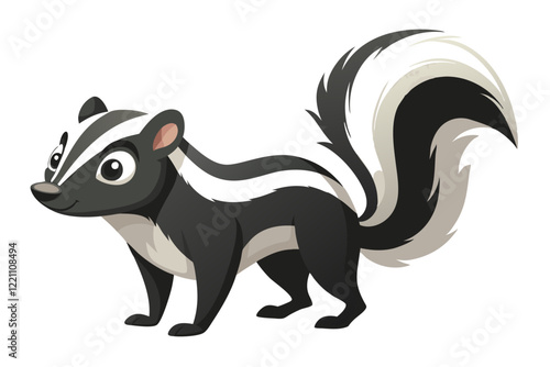 Vector Illustration of a Cartoon Animation of SKU on White Background - Cute, Fun, and Colorful Design for Digital Projects