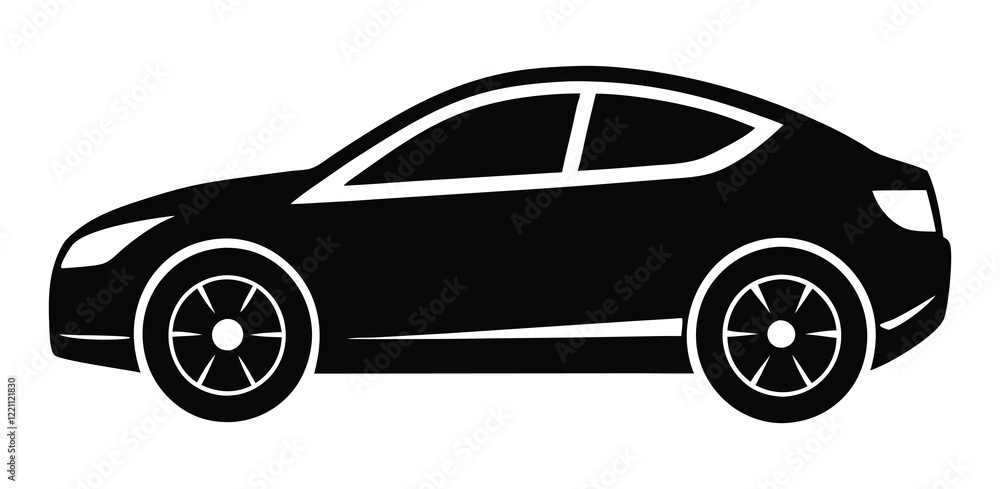 Modern Car Silhouette Vector Icon Illustration. Black and. White Car Outline Design. Minimalist Automotive Silhouette Clipart. Modern Car Silhouette Vector Icon Illustration. Black and. White Car Outline Design. Minimalist Automotive Silhouette Clipart.