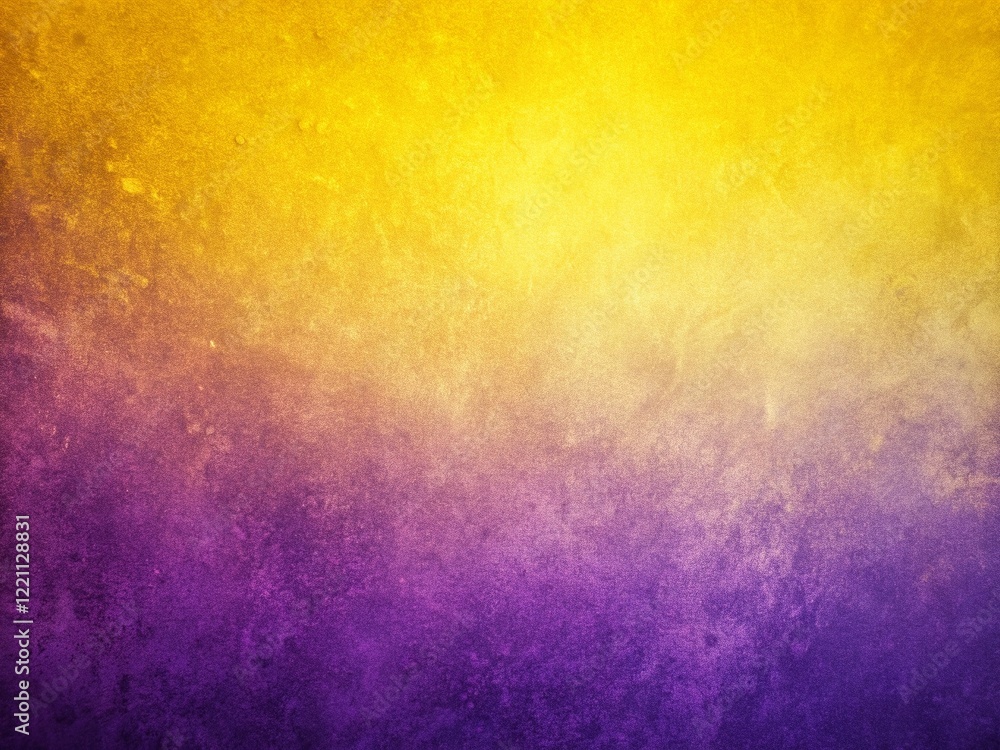 Fototapeta premium Vintage Yellow Purple Gradient Background, Grainy Noisy Texture, Retro Photo Style