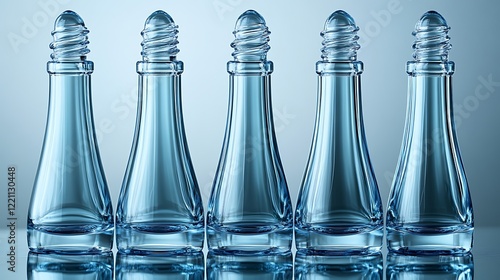blue glass bottle