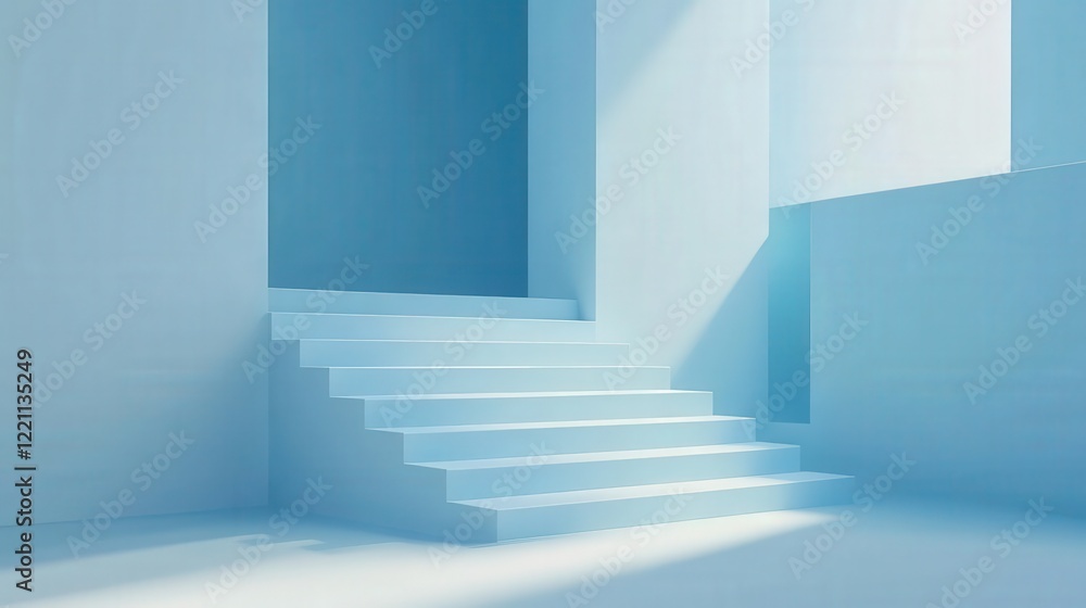 Minimalist Blue Background with Soft Gradient Effect Minimalist Blue Background with Soft Gradient Effect