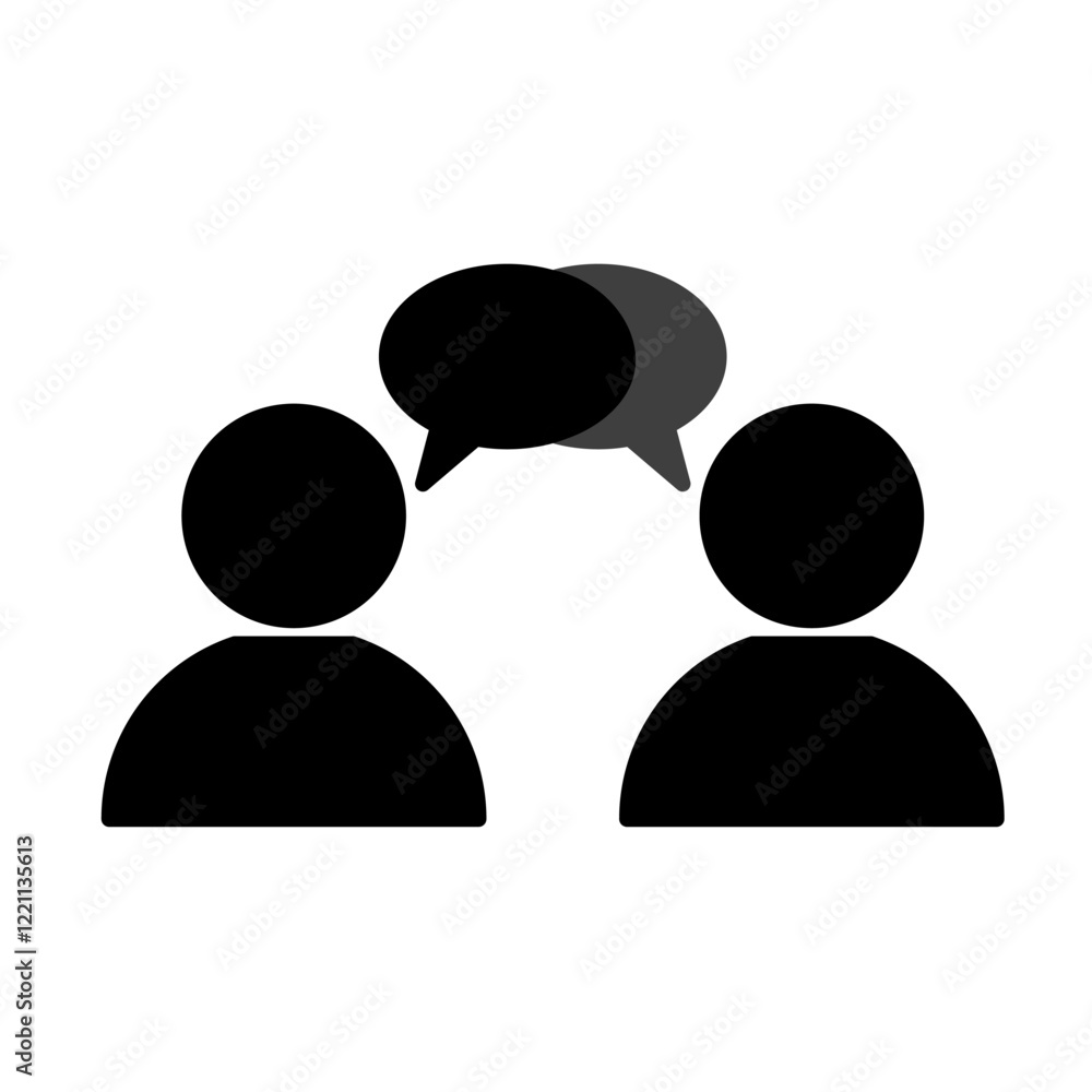conversation icon, simple flat style, illustration, logo sign symbol pictogram template, for ui or ux isolated on white for mobile app, editable conversation icon, simple flat style, illustration, logo sign symbol pictogram template, for ui or ux isolated on white for mobile app, editable
