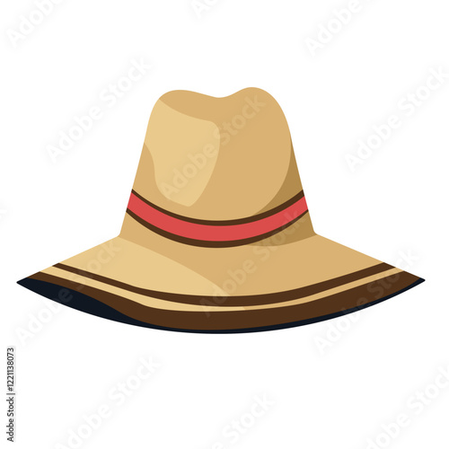 Fedora hat vector illustration, fedora hat clipart, isolated on white background