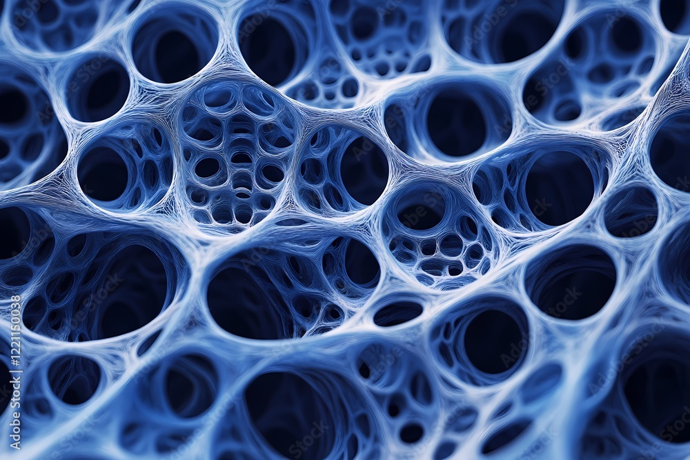 Abstract Blue Network Structure Design Abstract Blue Network Structure Design
