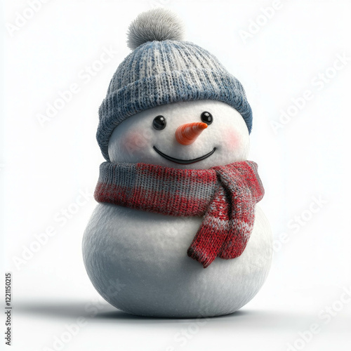 Snow Man Isolated
