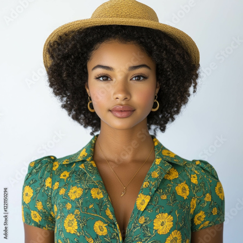 Spring Fashion Model Isolated