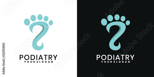 Podiatry logo icon  design vector
