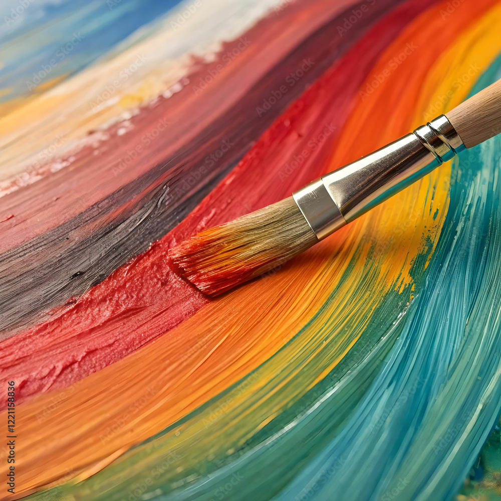 A paintbrush is a tool with bristles used to apply paint to surfaces A paintbrush is a tool with bristles used to apply paint to surfaces
