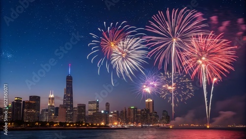 Chicago Skyline Fireworks D...