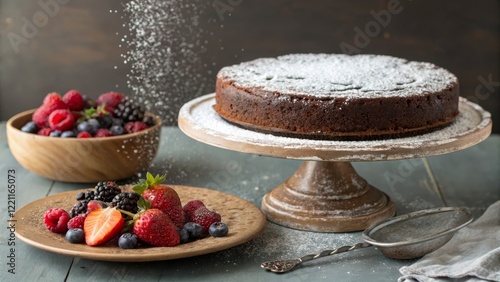Chocolate Cake with Berries...