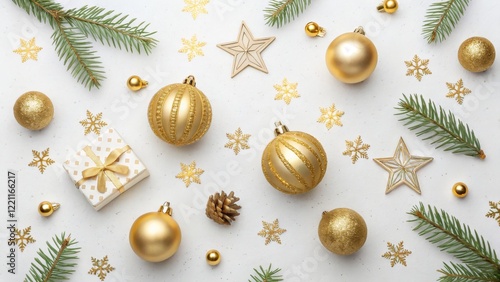 Gold Christmas Flatlay Fest...