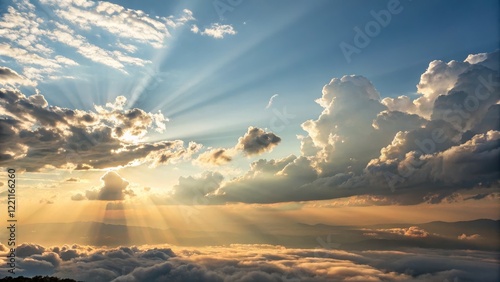 Golden Hour Cloudscape Sun ...
