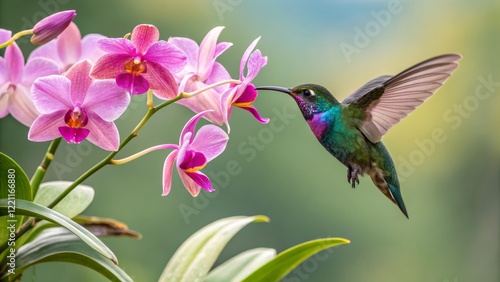 Hummingbird Feeding on Orch...