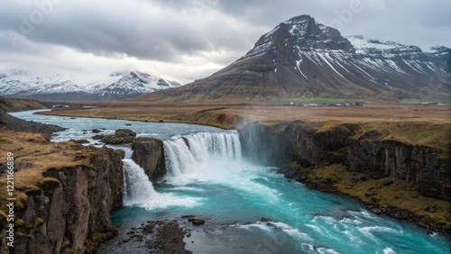Icelandic Waterfall Landsca...