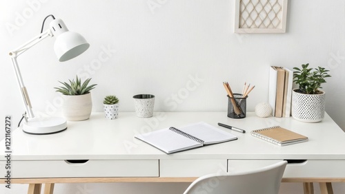 Minimalist White Desk Setup...