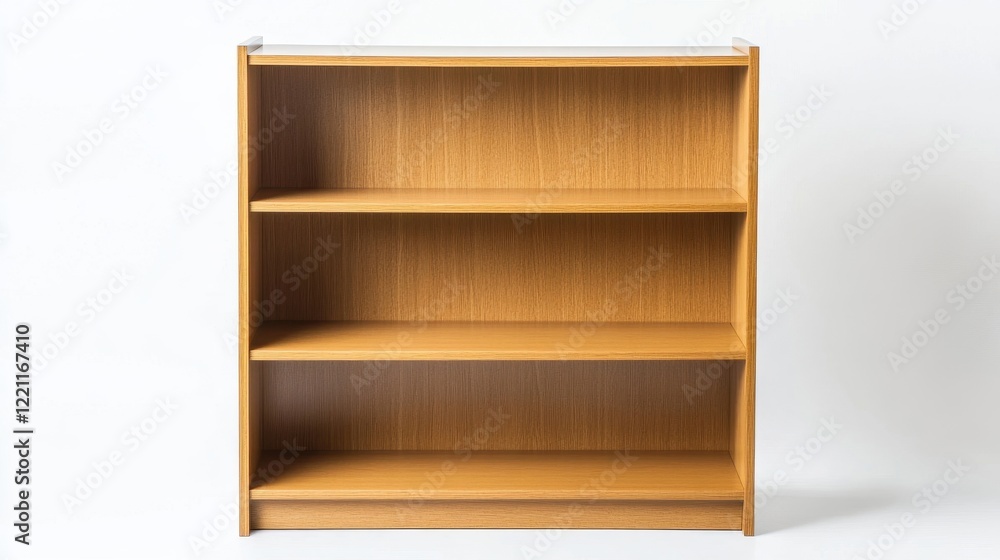 Modern Wooden Shelf with Three Open Spaces Modern Wooden Shelf with Three Open Spaces