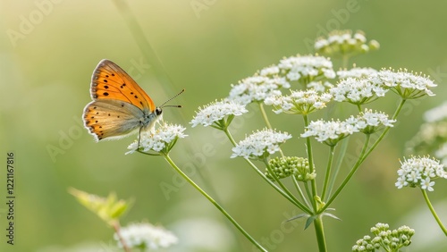Orange Copper Butterfly on ...