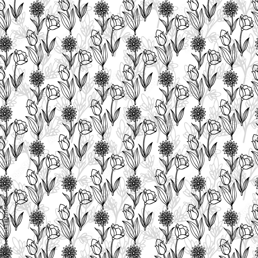 Obraz premium Beautiful Abstract seamless background pattern modern creative textile design 