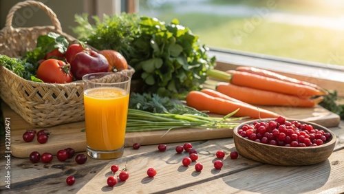 Sunlit Still Life Vibrant J...
