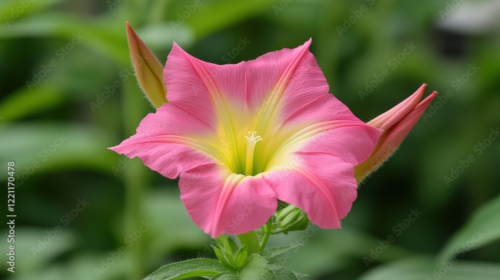 Fototapeta premium Pink Ipomoea Flower in Bloom