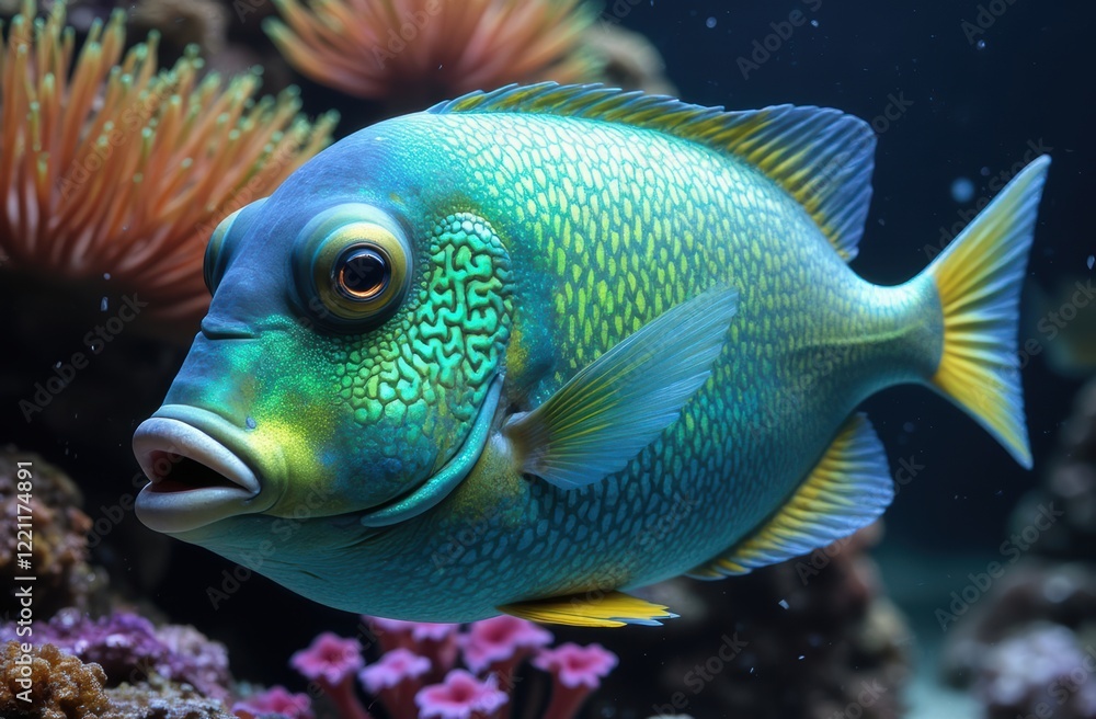 The humphead wrasse (Cheilinus undulatus) is a large species of wrasse mainly found on coral reefs in the Indo-Pacific region. It is also known as the Māori wrasse, Napoleon wrasse, Napoleon fish The humphead wrasse (Cheilinus undulatus) is a large species of wrasse mainly found on coral reefs in the Indo-Pacific region. It is also known as the Māori wrasse, Napoleon wrasse, Napoleon fish