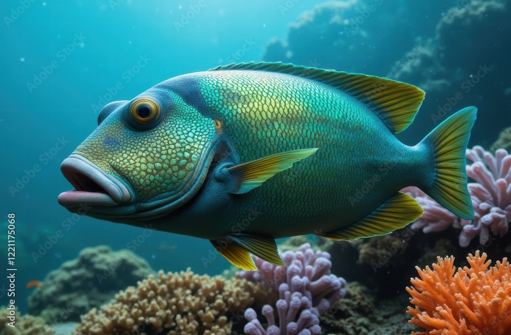 The humphead wrasse (Cheilinus undulatus) is a large species of wrasse mainly found on coral reefs in the Indo-Pacific region. It is also known as the Māori wrasse, Napoleon wrasse, Napoleon fish The humphead wrasse (Cheilinus undulatus) is a large species of wrasse mainly found on coral reefs in the Indo-Pacific region. It is also known as the Māori wrasse, Napoleon wrasse, Napoleon fish
