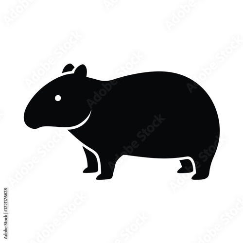 Vector Illustration of a Capybara