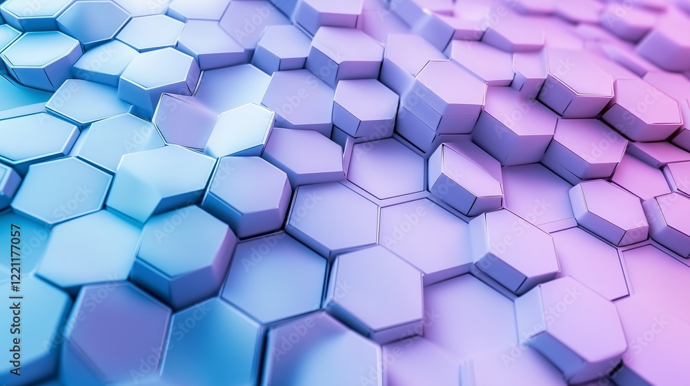 A background of areas made of radial symmetrical and hexagonal surfaces, blue-purple pastel colors. A background of areas made of radial symmetrical and hexagonal surfaces, blue-purple pastel colors.