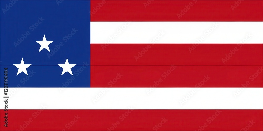 Detailed image of a flag with three vertical stripes of white, blue, and red colors in a horizontal layout , national symbol, patriotic color scheme Detailed image of a flag with three vertical stripes of white, blue, and red colors in a horizontal layout , national symbol, patriotic color scheme