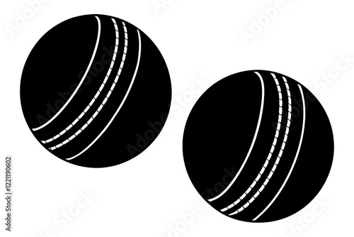  tenis balls silhouette set, vector silhouette 