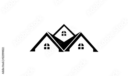 real estate house logo vector