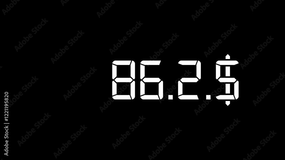 Animated calculate money from number count and dollars Animated calculate money from number count and dollars