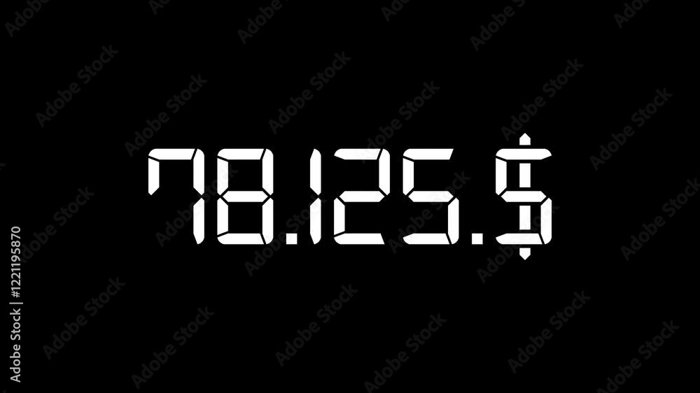 Animated calculate money from number count and dollars Animated calculate money from number count and dollars