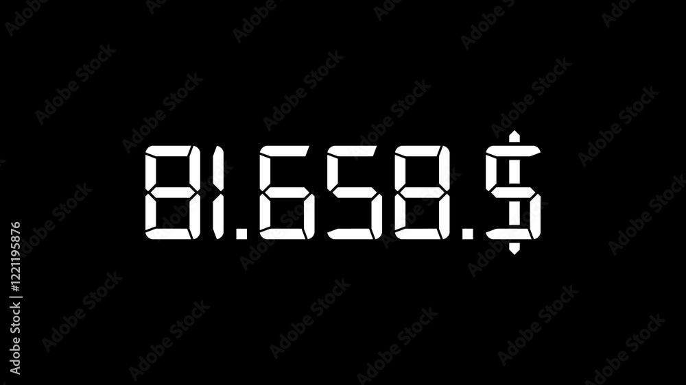 Animated calculate money from number count and dollars Animated calculate money from number count and dollars