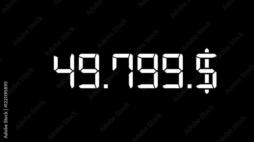 Animated calculate money from number count and dollars Animated calculate money from number count and dollars