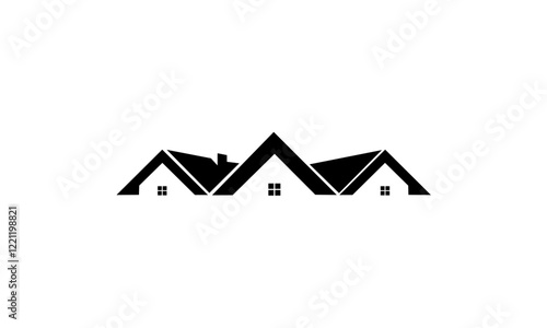 real estate house logo vector