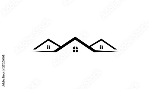 real estate house logo vector