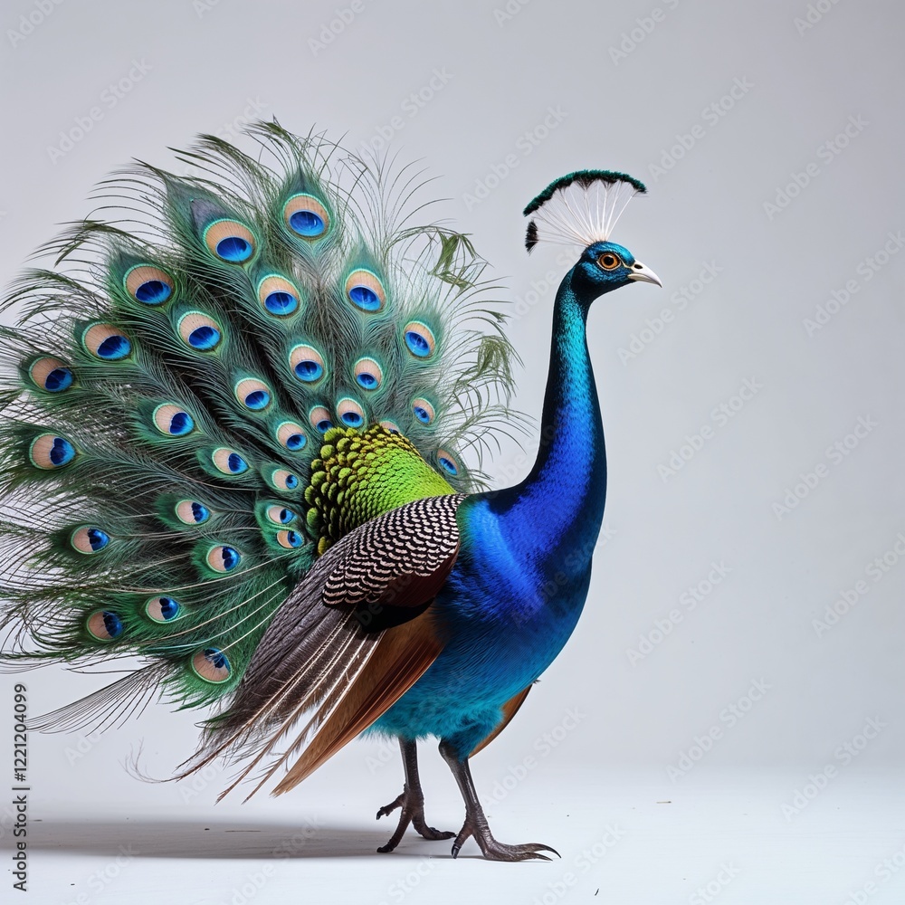 Fototapeta premium peacock in front of background