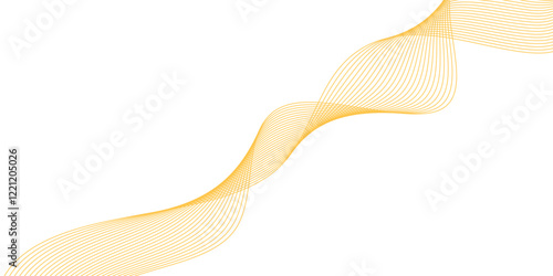 Abstract wave element for design. Digital frequency track equalizer. Stylized line art background.