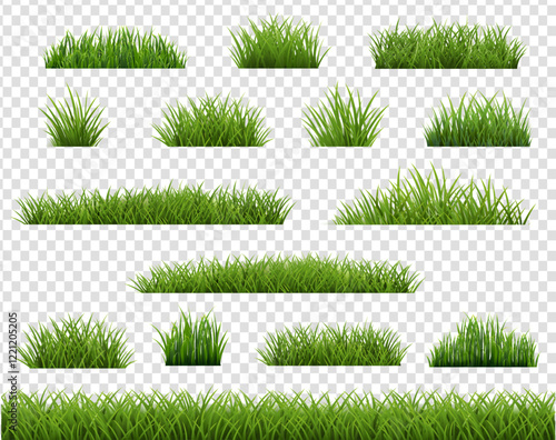 Grass Border Collection Transparent Background