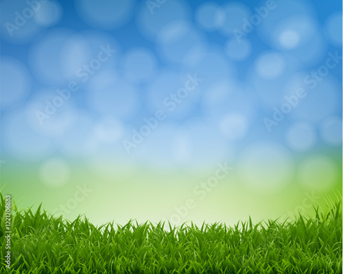 Spring Nature Background With Bokeh